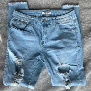 SOLD 🚫 - Light Blue Ripped Jeans